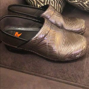 Silver gray Danskos size 38